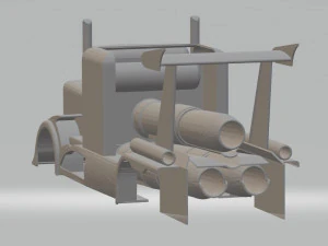 shockwave jet truck printable 3D Print Model