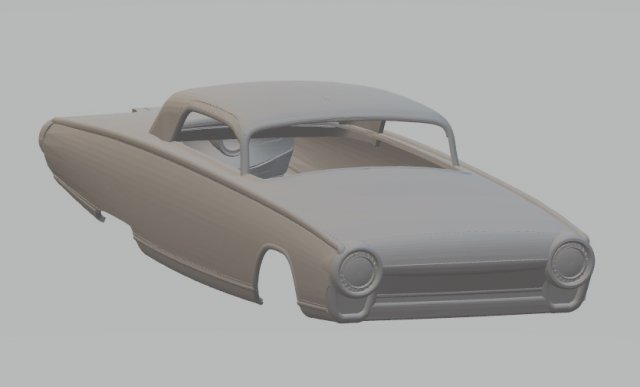 turbine 1963 printable body car Modello di stampa 3D .c4d .max .obj .3ds .fbx .stl .blend