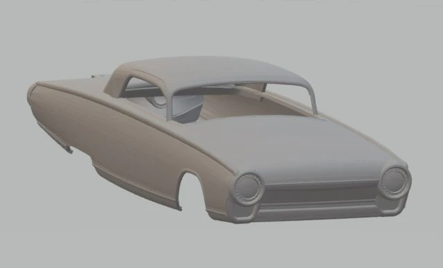 turbine 1963 printable body car 3D Print Model .c4d .max .obj .3ds .fbx .stl .blend 