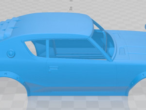 datsun 240 gt 1972 printable body car 3Dプリントモデル