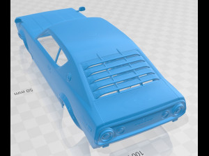 datsun 240 gt 1972 printable body car 3Dプリントモデル