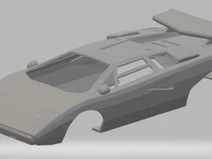 lamborghini countach printable body car 3D Print Model