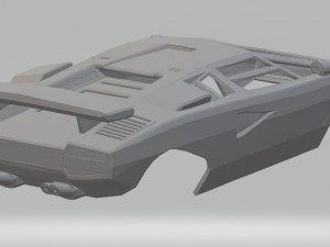 lamborghini countach printable body car 3D Принт Модель