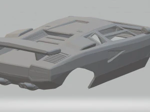 lamborghini countach printable body car 3D Print Model