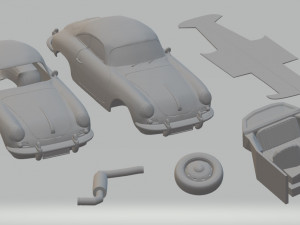 porsche 356 c printable car 3D Print Model