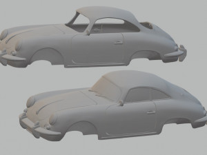 porsche 356 c printable car 3D Print Model