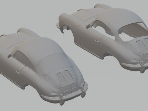 porsche 356 c printable car 3D Print Model