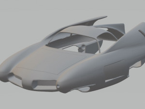 alfa romeo bat 7 printable body car 3D Print Model