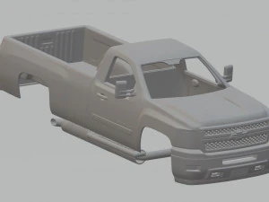 Silverado 2011 printbare carrosserievrachtwagen 3D printmodel