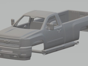 silverado 2011 printable body truck 3D 打印模型
