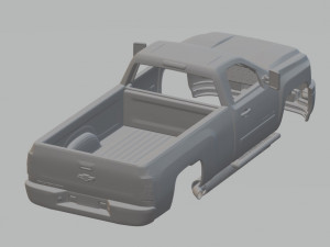 silverado 2011 printable body truck 3D 打印模型