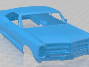 Pontiac Bonneville Hardtop 2 Doors 1966 Printable Body Car 3D Print Model