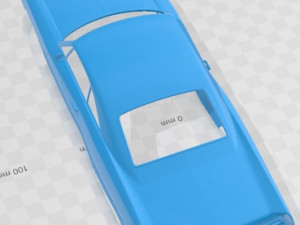 Pontiac Bonneville Hardtop 2 Doors 1966 Printable Body Car 3D Print Model