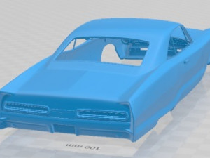 Pontiac Bonneville Hardtop 2 Doors 1966 Printable Body Car 3D Print Model