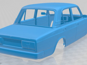 lada 2107 printable body car 3D Print Model