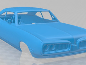 coronet hardtop coupe 1970 printable body car 3D 프린트 모델