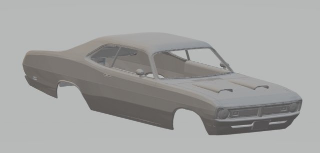 dodge demon 1971 printable body car Model do druku 3D .c4d .max .obj .3ds .fbx .stl .blend 