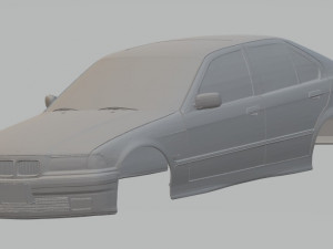 320i printable body car 3D Baskı Modeli