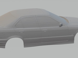 320i printable body car 3D Baskı Modeli