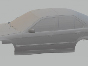 320i printable body car 3D Baskı Modeli