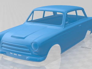 lotus cortina 1963 printable body car 3D Print Model