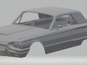 thunderbird 1964 printable body car 3D Принт Модель
