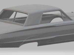 thunderbird 1964 printable body car 3D Принт Модель