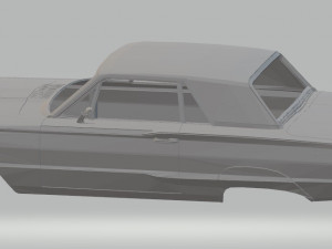thunderbird 1964 printable body car 3D Принт Модель