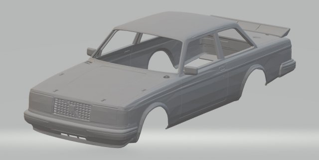 volvo 240 turbo printable body car Model do druku 3D .c4d .max .obj .3ds .fbx .stl .blend