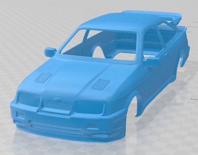 Sierra Cosworth RS500 1986 Printable Body Car 3D Baskı Modeli .c4d .max .obj .3ds .fbx .stl .blend 