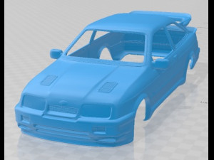 Sierra Cosworth RS500 1986 Printable Body Car 3D Print Model