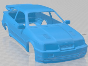 Sierra Cosworth RS500 1986 Printable Body Car 3D Baskı Modeli