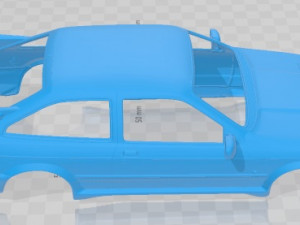 Sierra Cosworth RS500 1986 Printable Body Car 3D Baskı Modeli