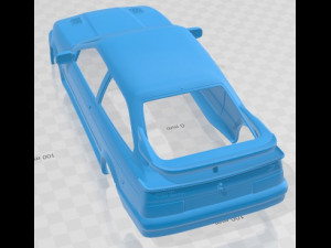 Sierra Cosworth RS500 1986 Printable Body Car 3D Baskı Modeli