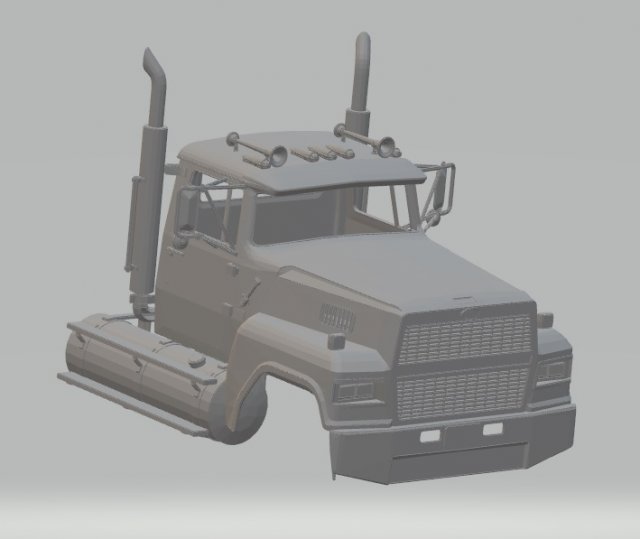 ltl 9000 printable cabin truck Modello di stampa 3D .c4d .max .obj .3ds .fbx .stl .blend 