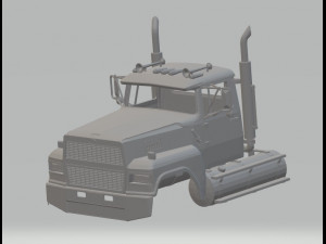 ltl 9000 printable cabin truck Modello di stampa 3D