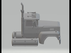 ltl 9000 printable cabin truck Modello di stampa 3D