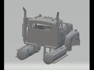 ltl 9000 printable cabin truck Modello di stampa 3D