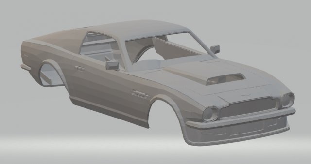 aston martin vantage v8 printable body car 3D प्रिंट मॉडल .c4d .max .obj .3ds .fbx .stl .blend 