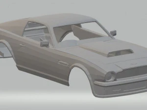 aston martin vantage v8 printable body car 3D Print Model