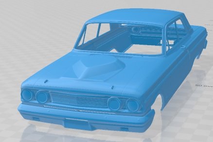 Fairlane Thunderbolt 1964 Printable Body Car 3D Baskı Modeli .c4d .max .obj .3ds .fbx .stl .blend 