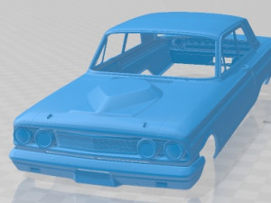 Fairlane Thunderbolt 1964 Printable Body Car 3D Print Model