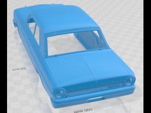 Fairlane Thunderbolt 1964 Printable Body Car 3D Baskı Modeli