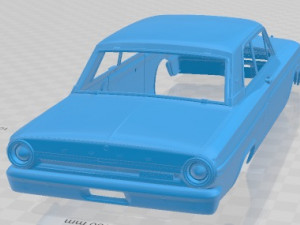 Fairlane Thunderbolt 1964 Printable Body Car 3D Baskı Modeli