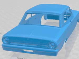 Fairlane Thunderbolt 1964 Printable Body Car 3D Print Model