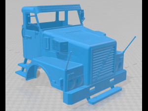 volvo n10 printable cabin truck 3D प्रिंट मॉडल