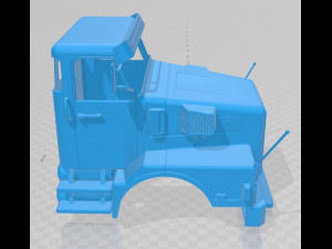 volvo n10 printable cabin truck 3D प्रिंट मॉडल