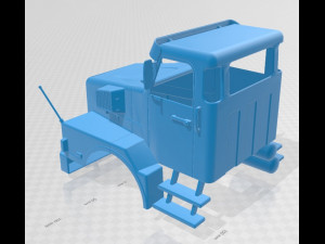 volvo n10 printable cabin truck 3D प्रिंट मॉडल