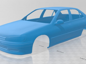 peugeot 406 printable body car Modelo de Impressão 3D