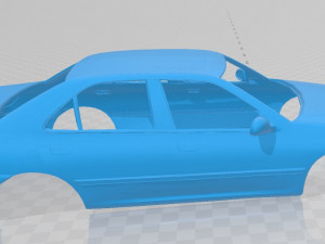 peugeot 406 printable body car 3Dプリントモデル